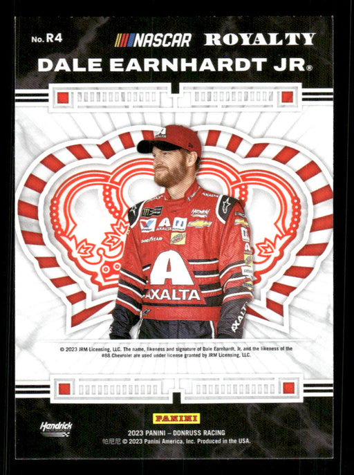Dale Earnhardt Jr 2023 Panini Donruss Racing Royalty Back of Card