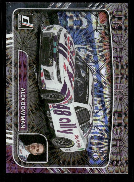Alex Bowman 2023 Panini Donruss Racing Under The Lights Front of Card
