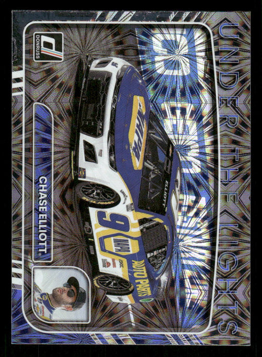 Chase Elliott 2023 Panini Donruss Racing Under The Lights Front of Card