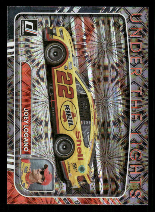Joey Logano 2023 Panini Donruss Racing Under The Lights Front of Card