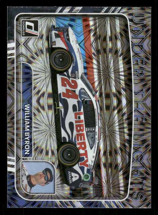 William Byron 2023 Panini Donruss Racing Under The Lights Front of Card