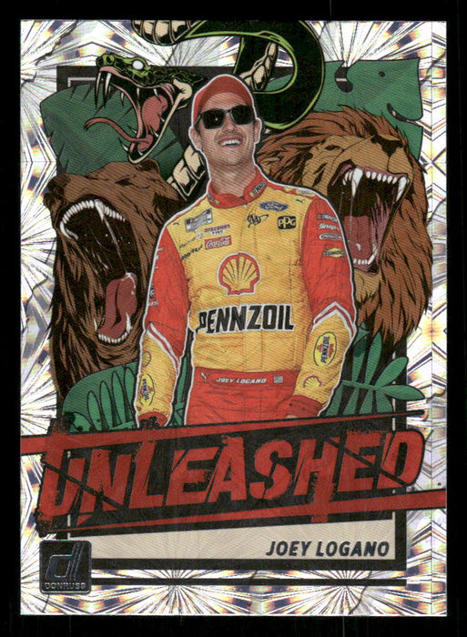 Joey Logano 2023 Panini Donruss Racing Unleashed Front of Card