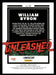 William Byron 2023 Panini Donruss Racing Unleashed Back of Card
