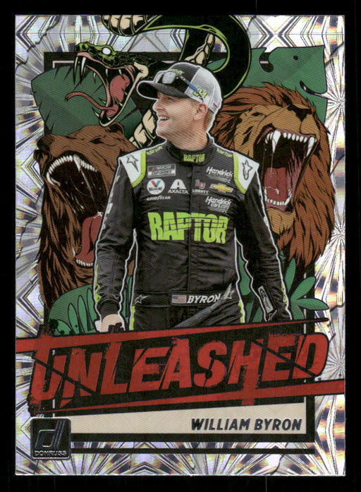 William Byron 2023 Panini Donruss Racing Unleashed Front of Card