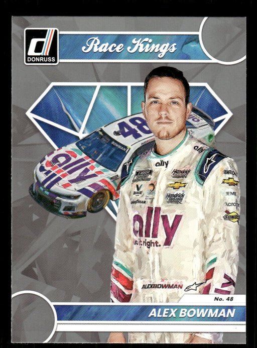 Alex Bowman 2023 Panini Donruss Racing Silver Race Kings Base Front of Card