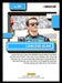 Lawless Alan 2023 Panini Donruss Racing Silver Drivers Base Back of Card