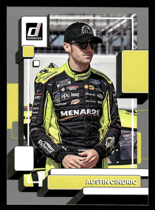 Austin Cindric 2023 Panini Donruss Racing Silver Drivers Base Front of Card