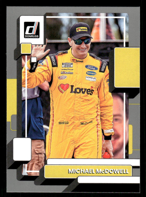 Michael McDowell 2023 Panini Donruss Racing Silver Drivers Base Front of Card