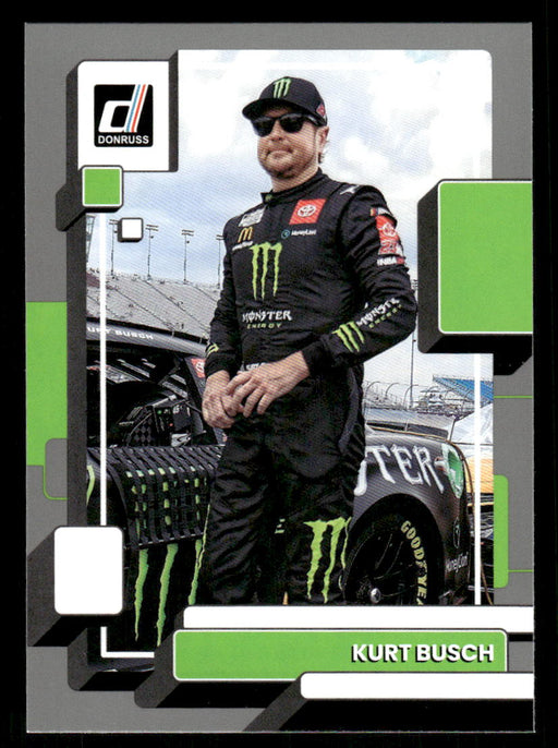 Kurt Busch 2023 Panini Donruss Racing Silver Drivers Base Front of Card