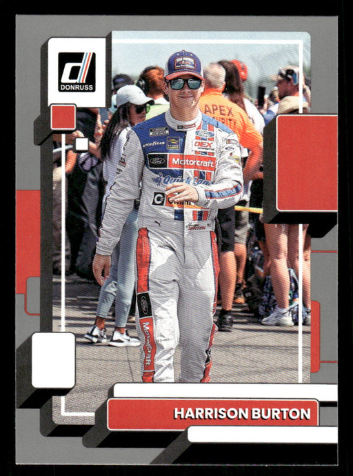 Harrison Burton 2023 Panini Donruss Racing Silver Drivers Base Front of Card