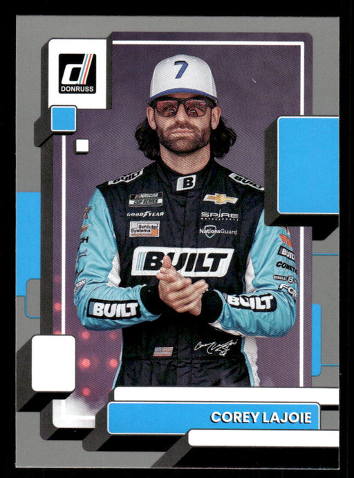 Corey LaJoie 2023 Panini Donruss Racing Silver Drivers Base Front of Card