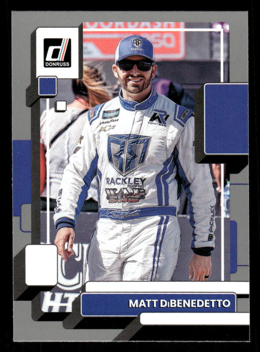 Matt DiBenedetto 2023 Panini Donruss Racing Silver Drivers Base Front of Card