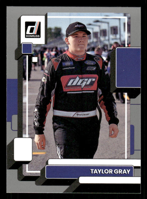 Taylor Gray 2023 Panini Donruss Racing Silver Drivers Base Front of Card