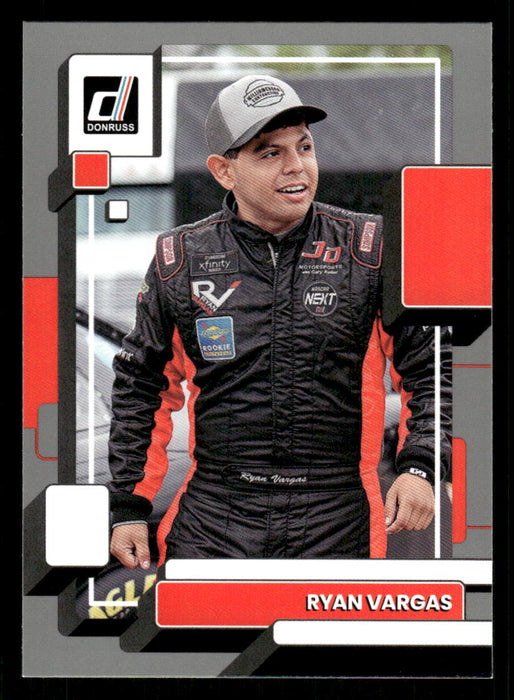 Ryan Vargas 2023 Panini Donruss Racing Silver Drivers Base Front of Card