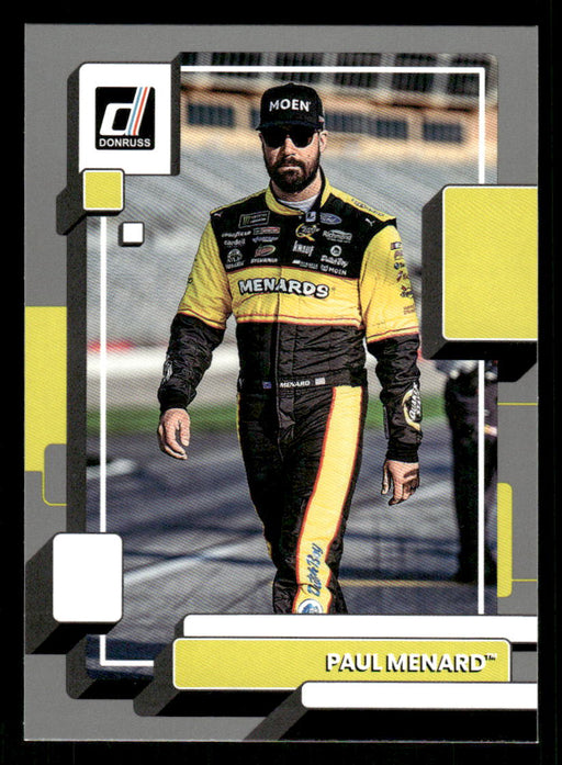 Paul Menard 2023 Panini Donruss Racing Silver Drivers Base Front of Card