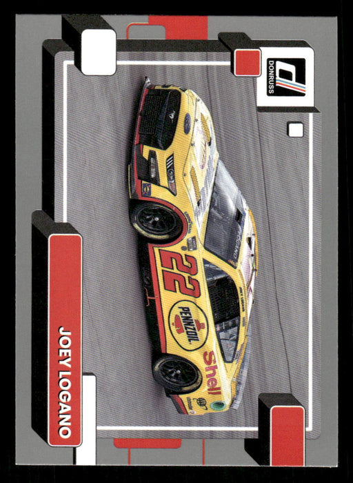 Joey Logano 2023 Panini Donruss Racing Silver Cars Base Front of Card