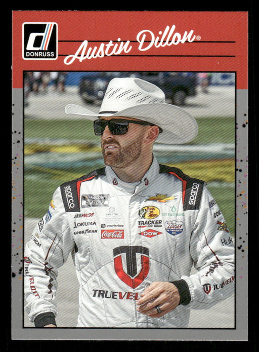 Austin Dillon 2023 Panini Donruss Racing Silver Retro 1990 Base Front of Card