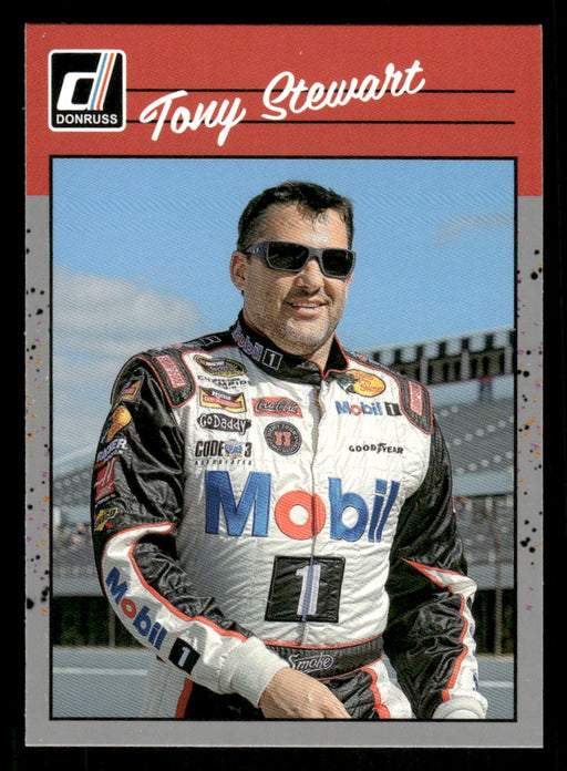 Tony Stewart 2023 Panini Donruss Racing Silver Retro 1990 Base Front of Card