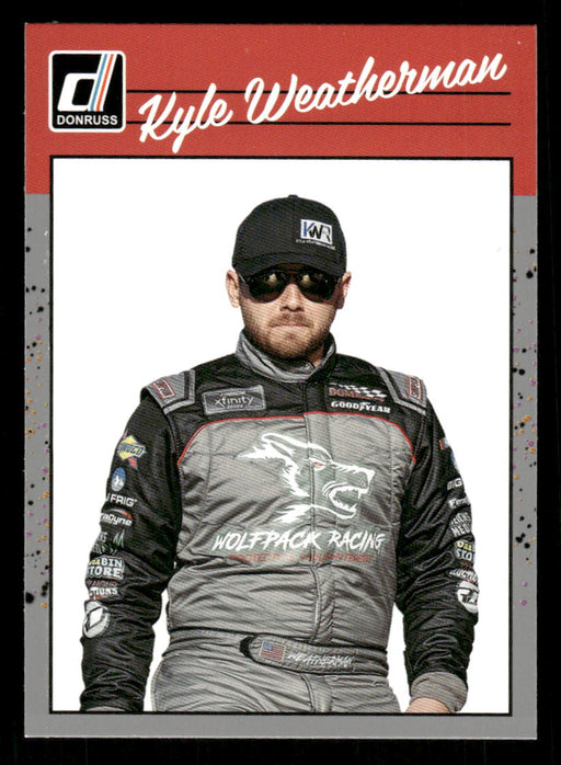 Kyle Weatherman 2023 Panini Donruss Racing Silver Retro 1990 Base Front of Card