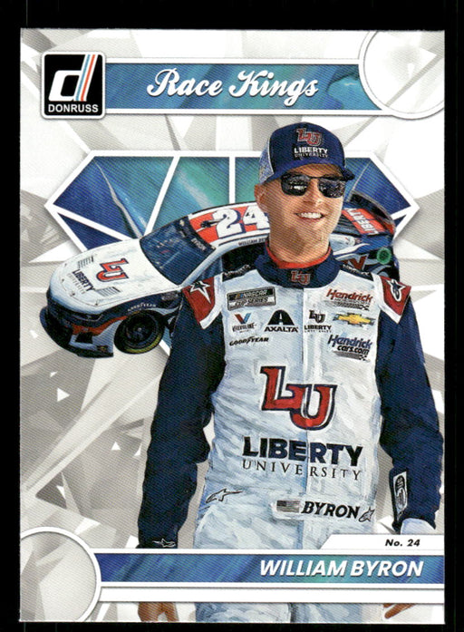 William Byron 2023 Panini Donruss Racing Race Kings Base Front of Card