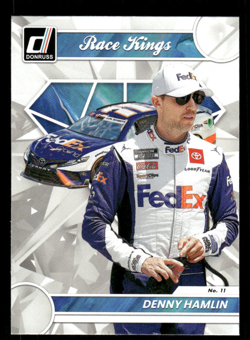 Denny Hamlin 2023 Panini Donruss Racing Race Kings Base Front of Card