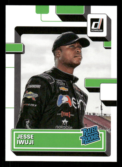 Jesse Iwuji 2023 Panini Donruss Racing Drivers Base Front of Card