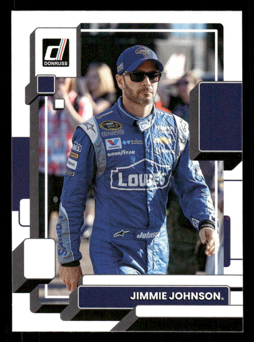 Jimmie Johnson 2023 Panini Donruss Racing Drivers Base Front of Card