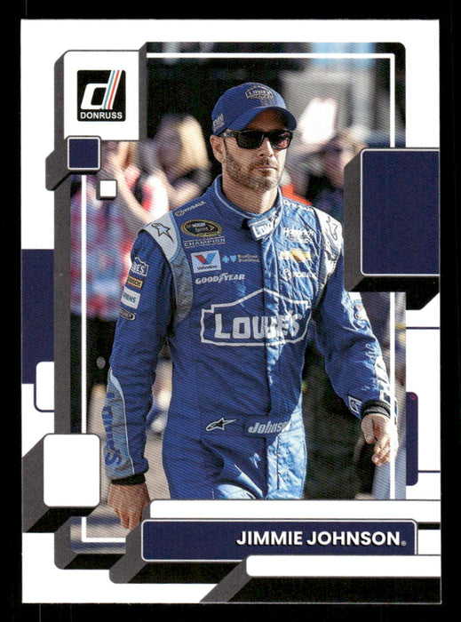 Jimmie Johnson 2023 Panini Donruss Racing Drivers Base Front of Card