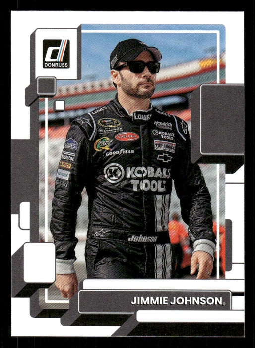 Jimmie Johnson 2023 Panini Donruss Racing Drivers Base Front of Card