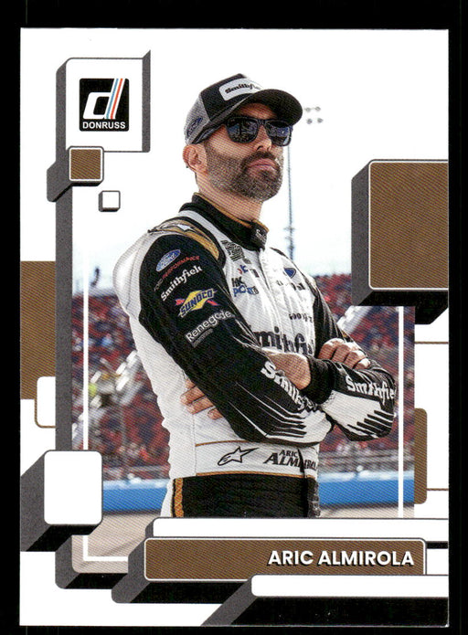 Aric Almirola 2023 Panini Donruss Racing Drivers Base Front of Card