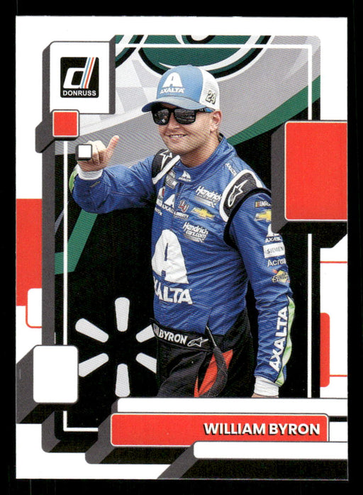 William Byron 2023 Panini Donruss Racing Drivers Base Front of Card