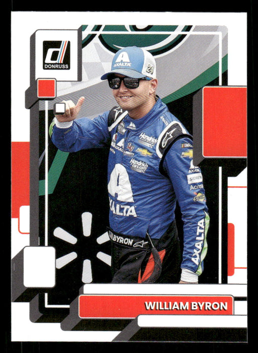 William Byron 2023 Panini Donruss Racing Drivers Base Front of Card