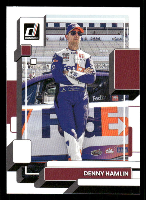 Denny Hamlin 2023 Panini Donruss Racing Drivers Base Front of Card