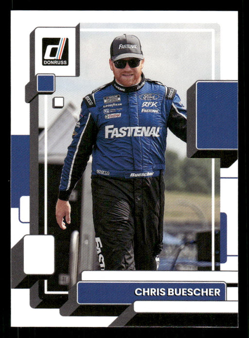 Chris Buescher 2023 Panini Donruss Racing Drivers Base Front of Card