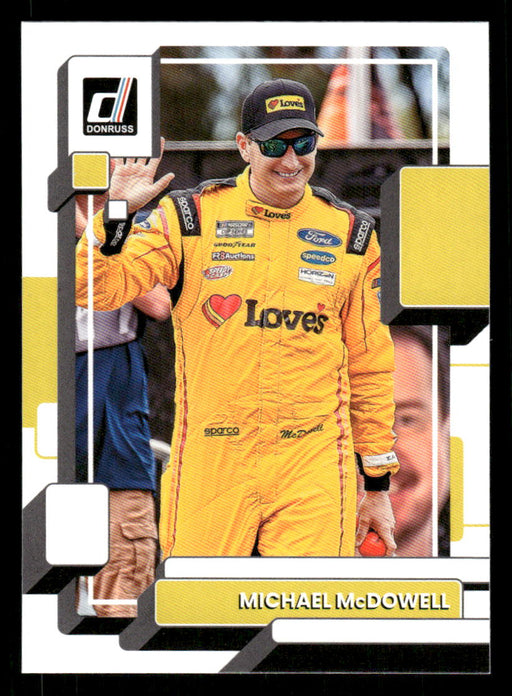 Michael McDowell 2023 Panini Donruss Racing Drivers Base Front of Card
