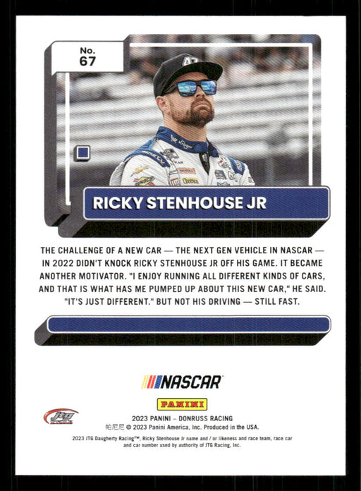 Ricky Stenhouse Jr 2023 Panini Donruss Racing Drivers Base Back of Card