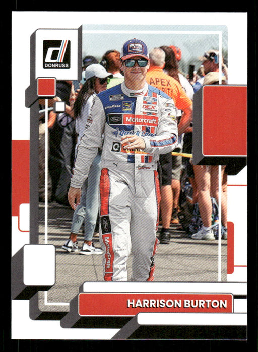 Harrison Burton 2023 Panini Donruss Racing Drivers Base Front of Card