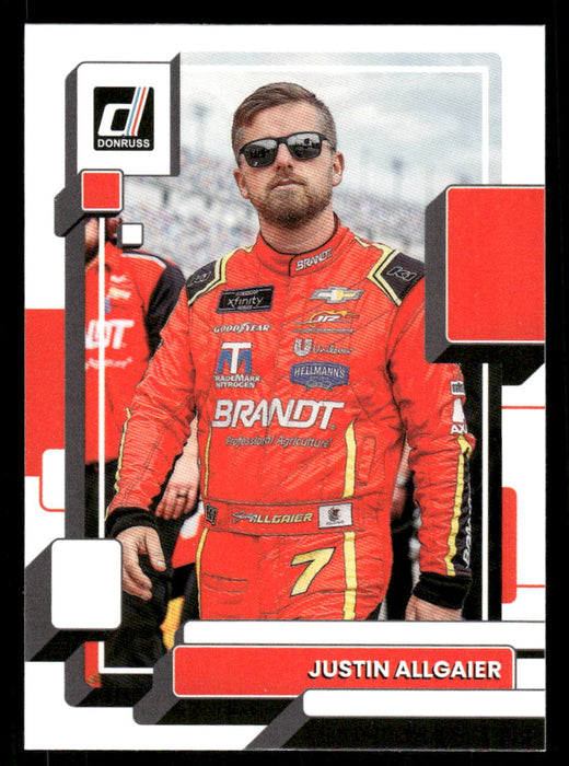 Justin Allgaier 2023 Panini Donruss Racing Drivers Base Front of Card