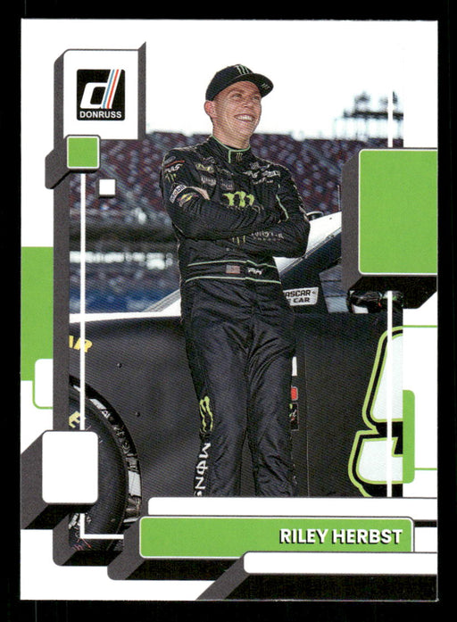 Riley Herbst 2023 Panini Donruss Racing Drivers Base Front of Card