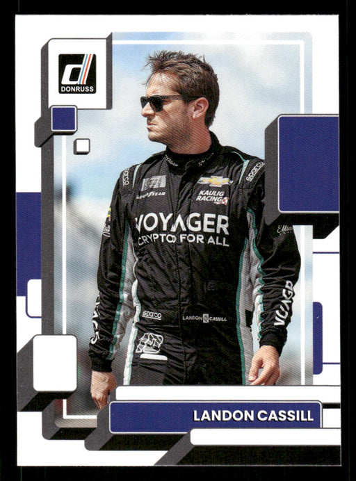 Landon Cassill 2023 Panini Donruss Racing Drivers Base Front of Card