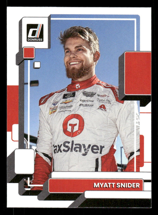 Myatt Snider 2023 Panini Donruss Racing Drivers Base Front of Card