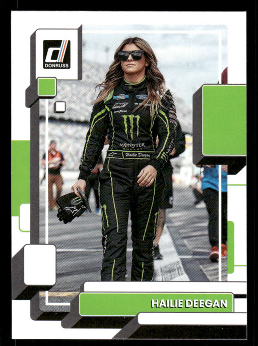 Hailie Deegan 2023 Panini Donruss Racing Drivers Base Front of Card