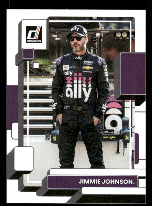 Jimmie Johnson 2023 Panini Donruss Racing Drivers Base Front of Card
