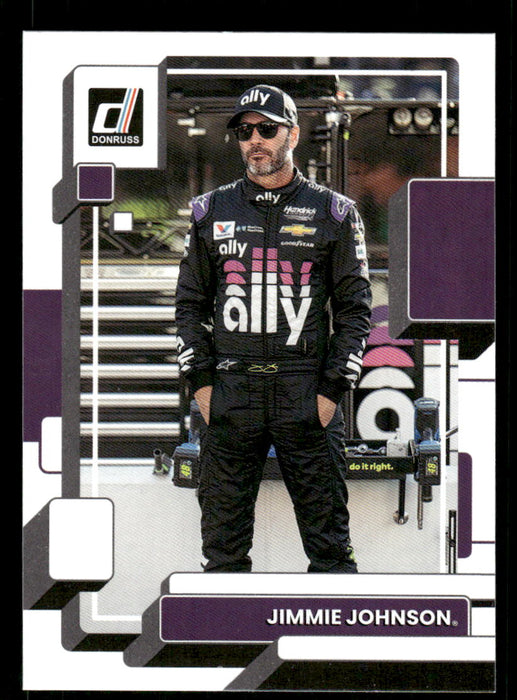 Jimmie Johnson 2023 Panini Donruss Racing Drivers Base Front of Card
