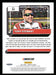 Tony Stewart 2023 Panini Donruss Racing Drivers Base Back of Card