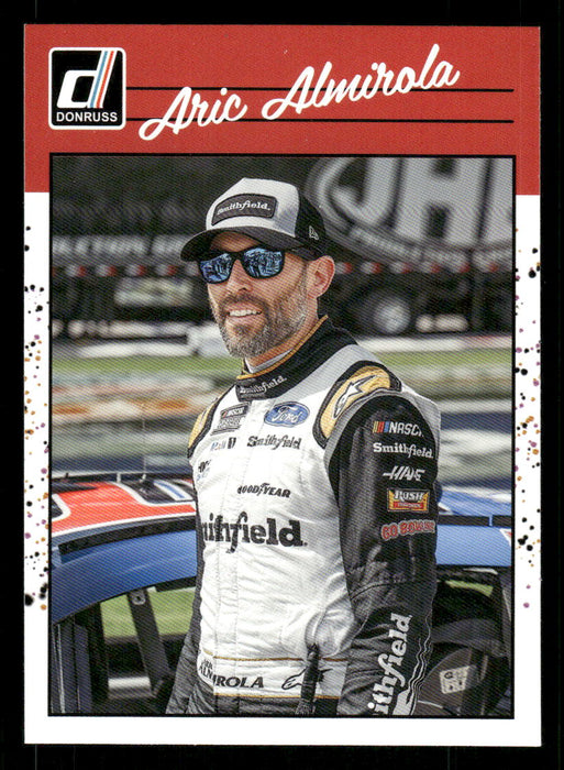 Aric Almirola 2023 Panini Donruss Racing Retro 1990 Base Front of Card