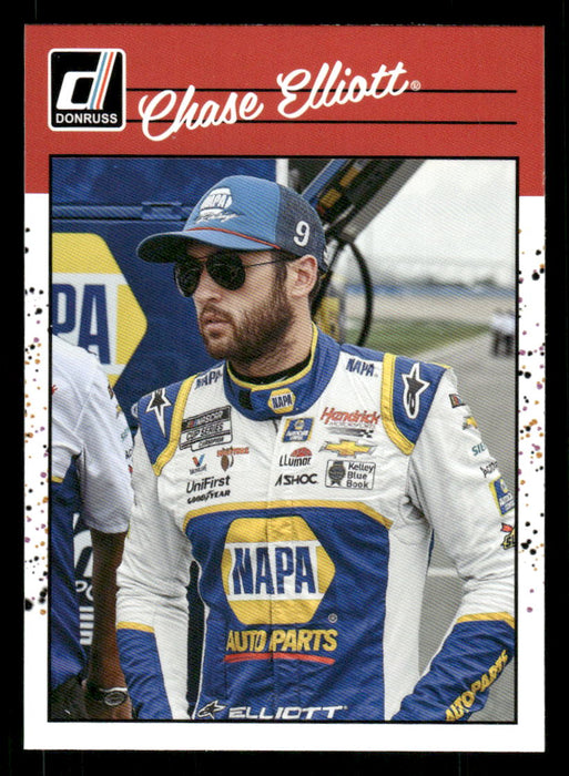 Chase Elliott 2023 Panini Donruss Racing Retro 1990 Base Front of Card