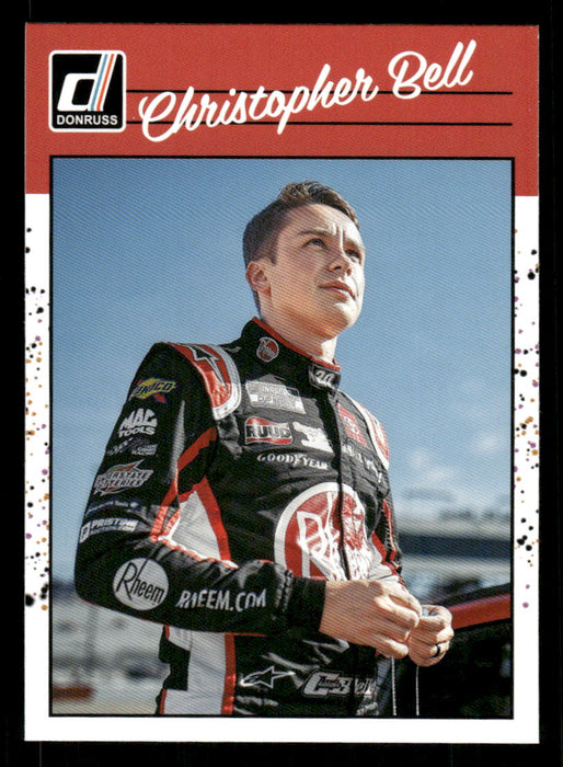 Christopher Bell 2023 Panini Donruss Racing Retro 1990 Base Front of Card