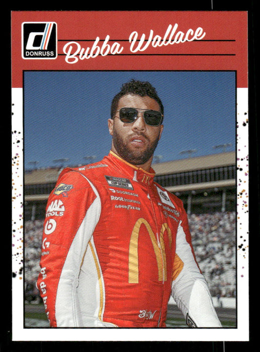 Bubba Wallace 2023 Panini Donruss Racing Retro 1990 Base Front of Card