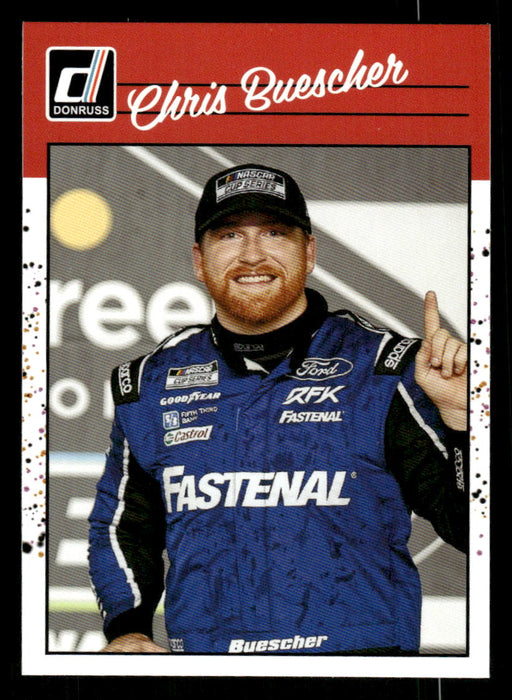 Chris Buescher 2023 Panini Donruss Racing Retro 1990 Base Front of Card